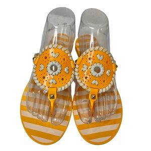 JACK ROGERS Georgica Jelly Thong Sandals Sz 6